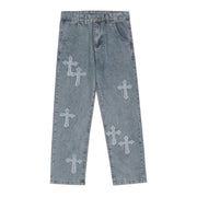 KAMI NO.5301 CROSS PATCH JEANS