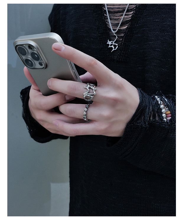 KAMI STYLE LIQUID METAL RING