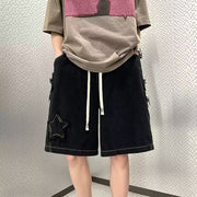 KAMI NO.5283 STAR DENIM SHORTS