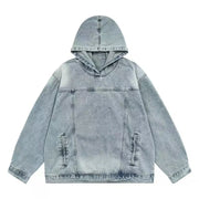 KAMI NO.1443 DENIM HOODIE