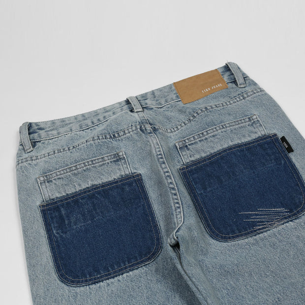 KAMI NO.5288 JEANS MIT STERNSTICKEREI