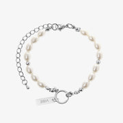 KAMI STYLE PEARL METAL BRACELET SET