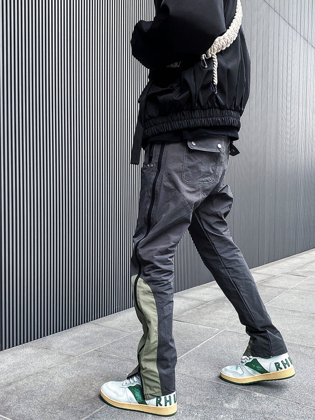 KAMI NO.5289 NYLON PANELED PANTS