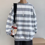 KAMI NO.7432 BIG STRIPED SWEATER