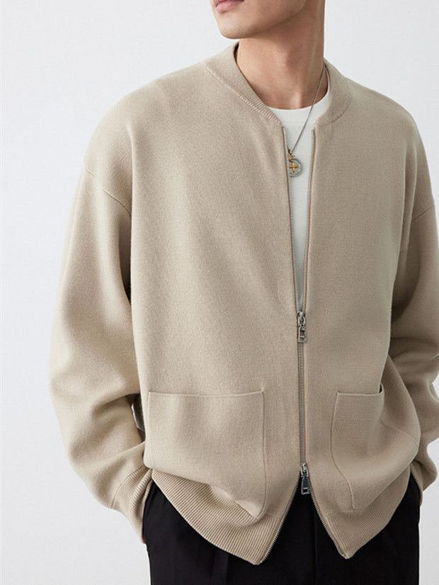 KAMI NO.1463 ZIPPERED CARDIGAN