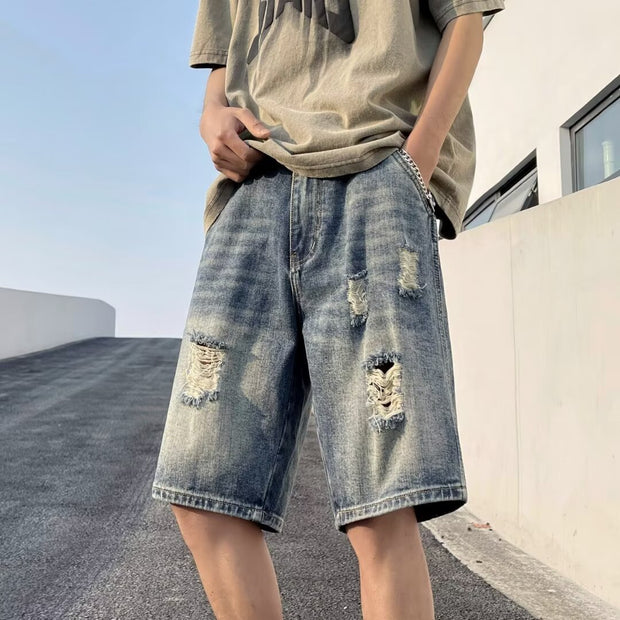 KAMI NO.5332 DISTRESSED SHORTS