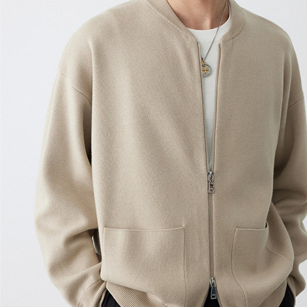 KAMI NO.1463 ZIPPERED CARDIGAN
