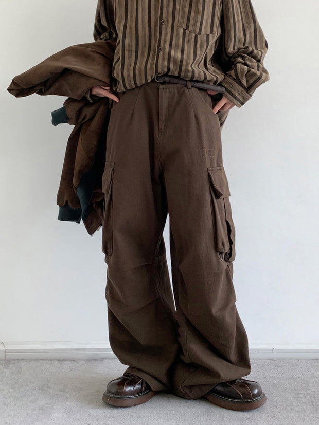 KAMI NO.5338 STRAIGHT CARGO PANTS
