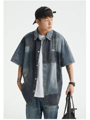 KAMI NO.2281 WASHED DENIM SHIRT