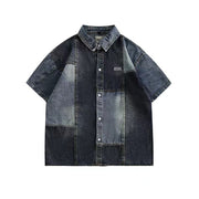 KAMI NO.2281 WASHED DENIM SHIRT