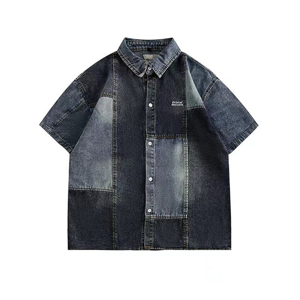 KAMI NO.2281 WASHED DENIM SHIRT