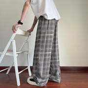 KAMI NO.5336 PLAID STRIPED TROUSERS