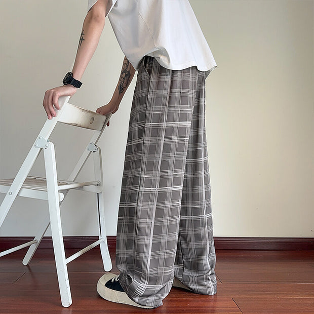 KAMI NO.5336 PLAID STRIPED TROUSERS