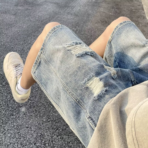 KAMI NO.5332 DISTRESSED SHORTS