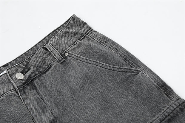 KAMI NO.5297 GREY CARGO PANTS