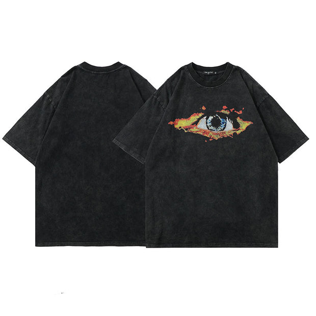 KAMI NO.2271 EYE RETRO T SHIRT