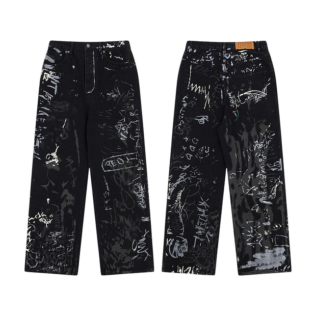 KAMI NO.5305 LOOSE GRAFFITI PANTS