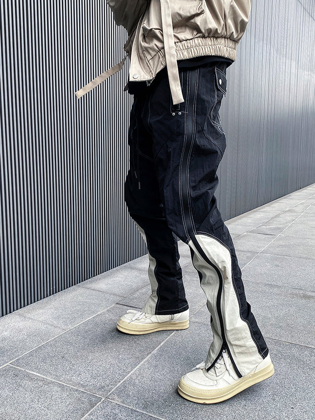 KAMI NO.5289 NYLON PANELED PANTS