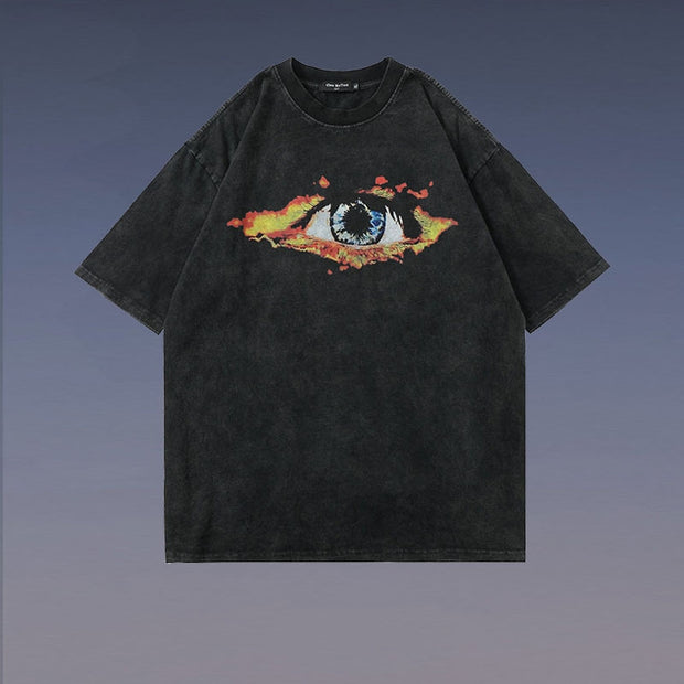 KAMI NO.2271 EYE RETRO T SHIRT