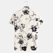 KAMI NO.2266 CASUAL SUMMER ROSE SHIRT