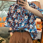 KAMI NO.2264 HAWAIIAN FLOWER SHIRT