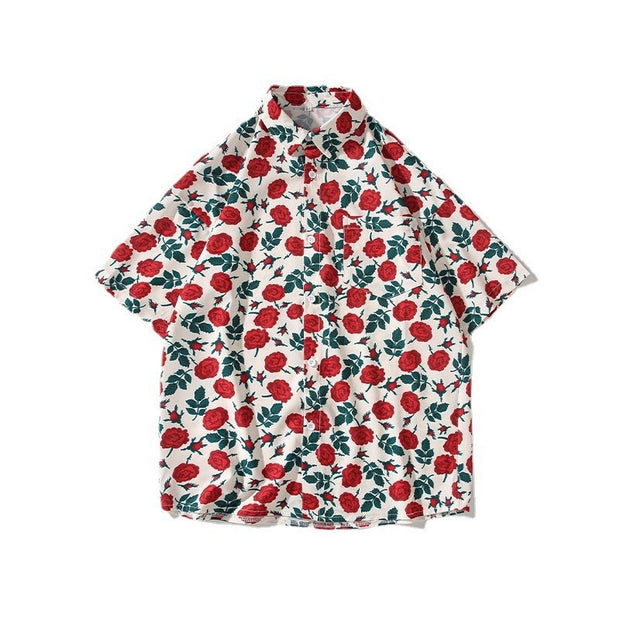 KAMI NO.2265 SUMMER ROSE BUTTON UP