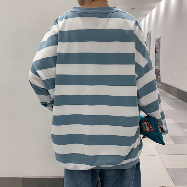 KAMI NO.7432 BIG STRIPED SWEATER