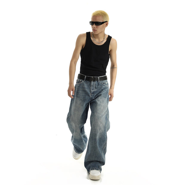 KAMI STYLE NO.5334 WIDE WASHED DENIM