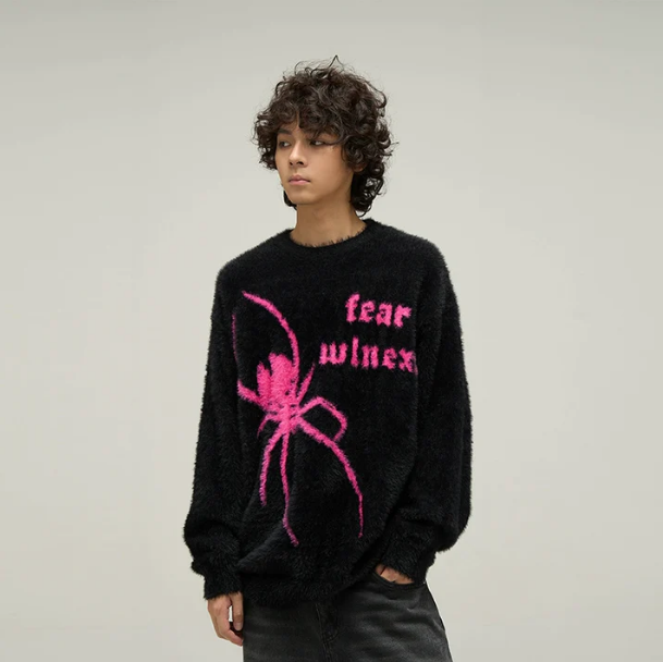 KAMI NO.7434 SPIDER KNIT SWEATER