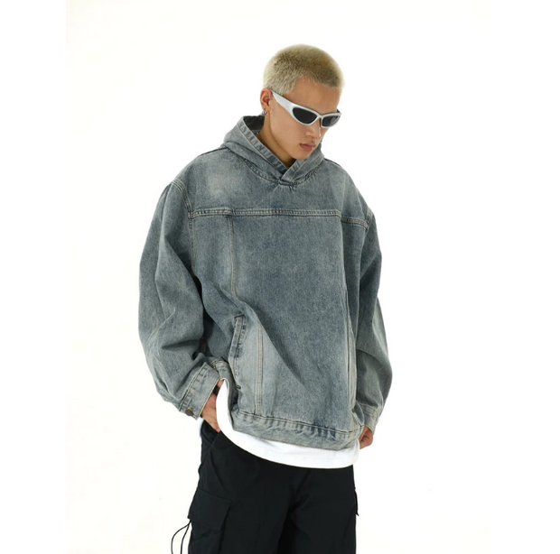 KAMI NO.1443 DENIM HOODIE