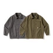 KAMI NO.1427 STRIPED WORK JACKET