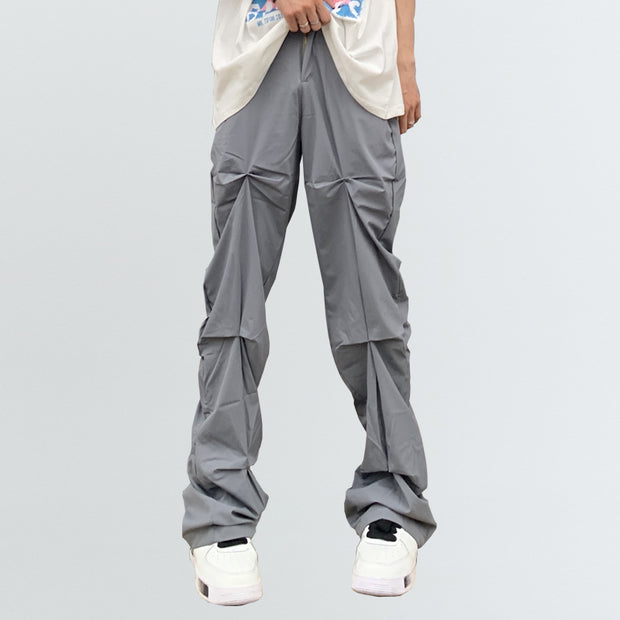 KAMI NO.5296 PLATED WORK PANTS