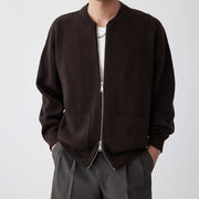 KAMI NO.1463 ZIPPERED CARDIGAN