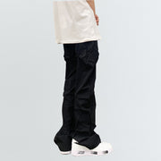 KAMI NO.5296 PLATED WORK PANTS