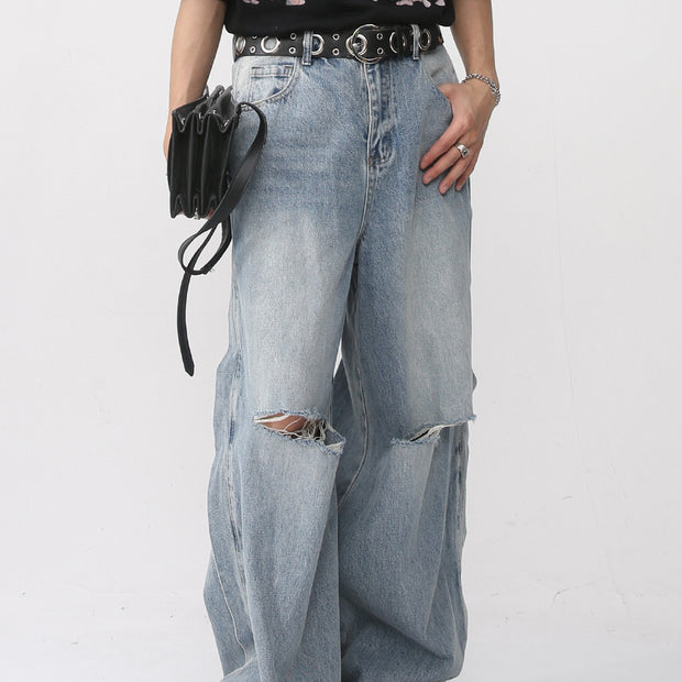 KAMI NO.5299 RIPPED BUTTONED DENIM