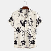 KAMI NO.2266 CASUAL SUMMER ROSE SHIRT