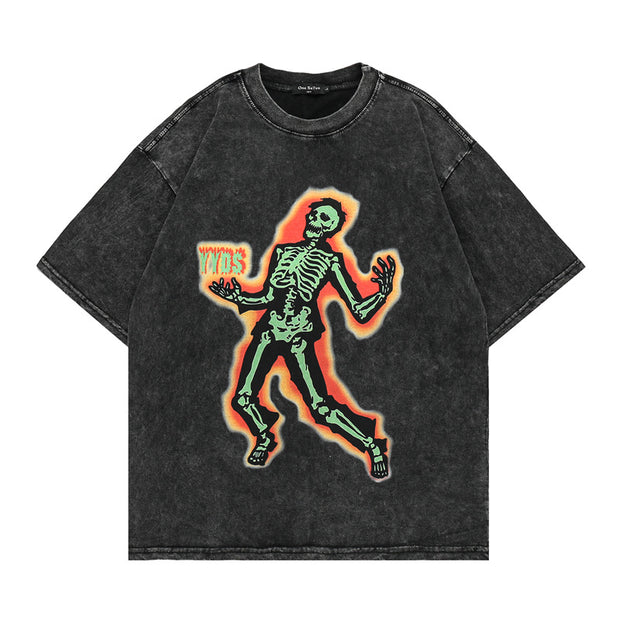 KAMI NO.2268 VINTAGE SKELTEON SHIRT