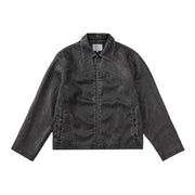 KAMI NO.1428 DISTRESSED LEATHER JACKET