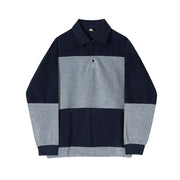 KAMI NO.7435 SUÉTER POLO COLOR BLOCK