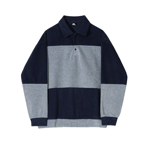 KAMI Nr. 7435 COLORBLOCK-POLO-PULLOVER