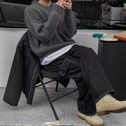 KAMI NO.7440 ROUND KNITTED SWEATER