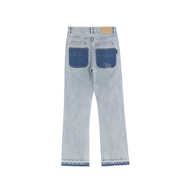 KAMI NO.5288 JEANS MIT STERNSTICKEREI