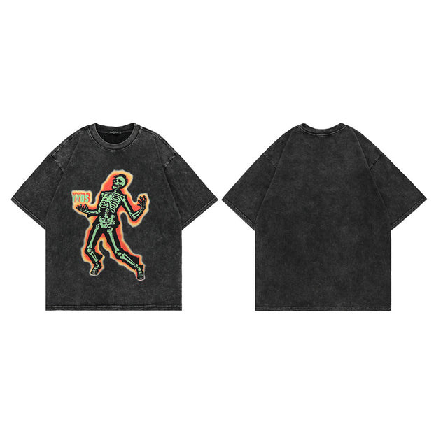 KAMI NO.2268 VINTAGE SKELTEON SHIRT