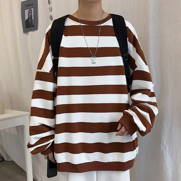 KAMI NO.7432 BIG STRIPED SWEATER