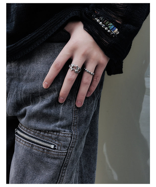 KAMI STYLE LIQUID METAL RING