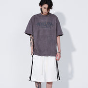 KAMI NO.2275 SUEDE GRAPHIC TEE