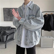 KAMI NO.1202 DENIM BOMBER JACKET - STREETS OF KAMI