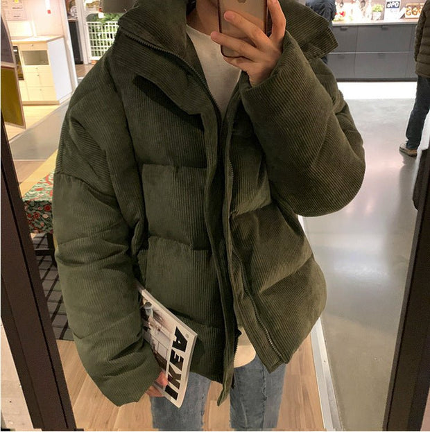 Corduroy puffer hotsell jacket forever 21