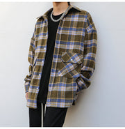 KAMI NO.1208 PLAID WOOLEN JACKET - STREETS OF KAMI