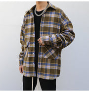 KAMI NO.1208 PLAID WOOLEN JACKET - STREETS OF KAMI